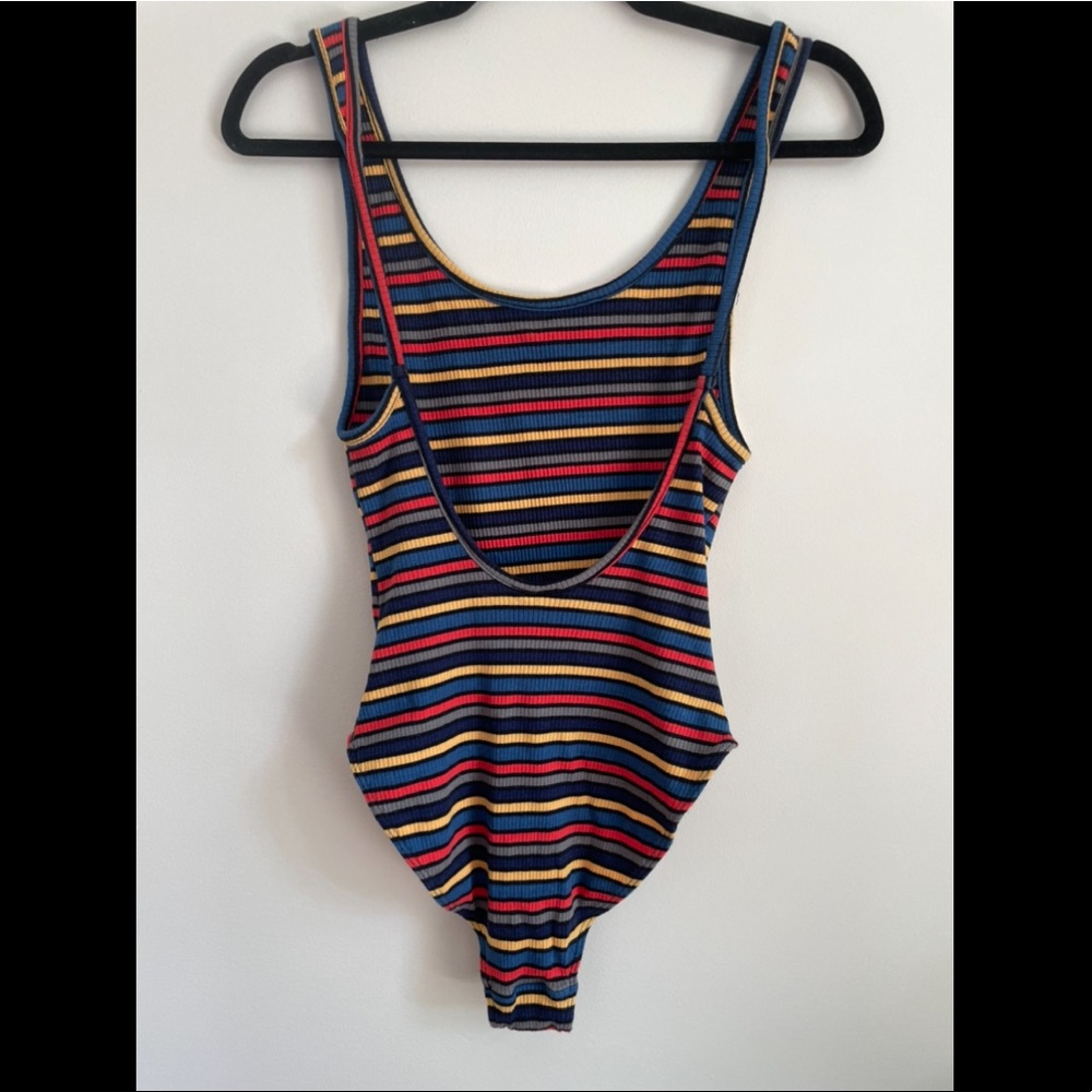 Urban Outfitters striped bodysuit